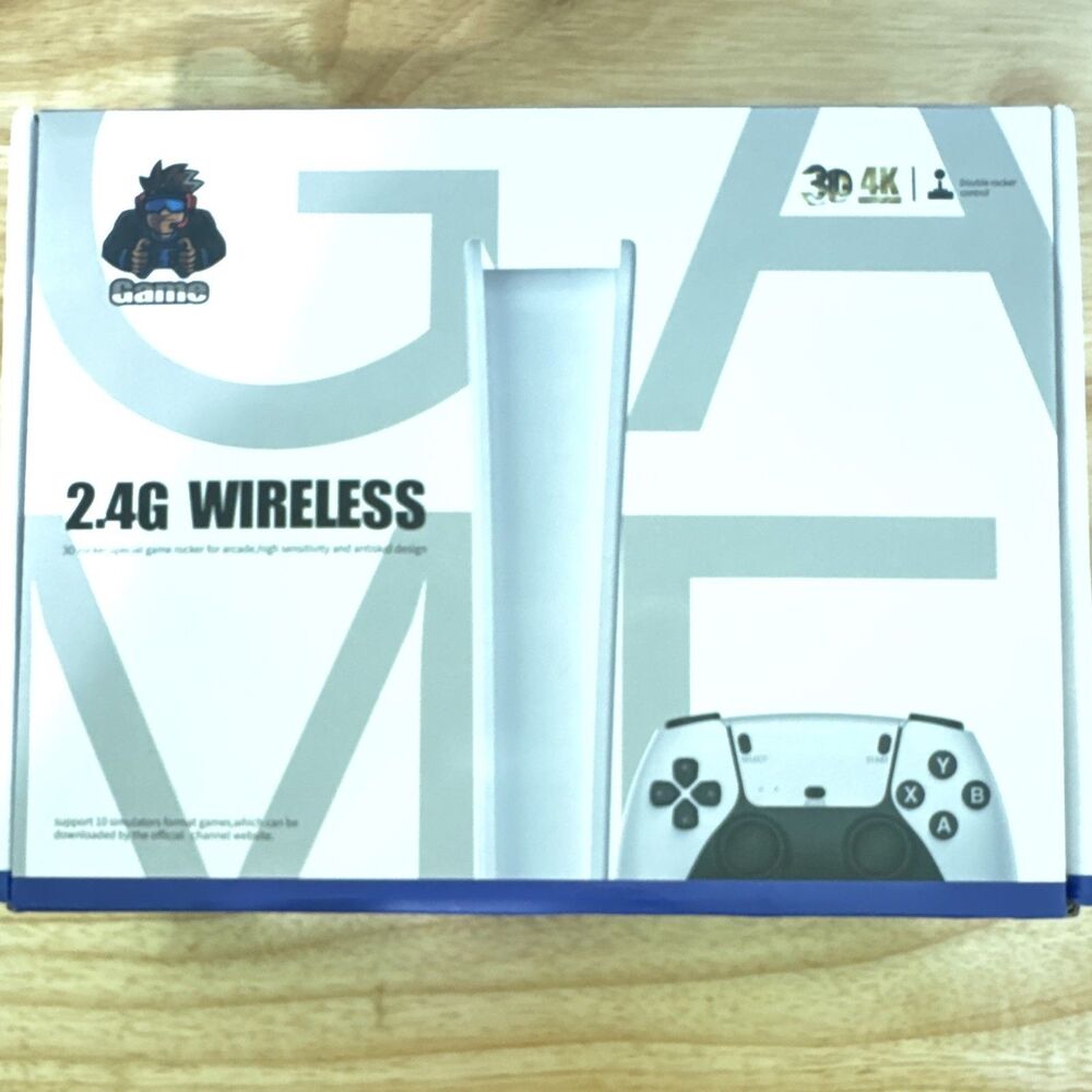 Game 2000+ retro games 2.4G Wireless Dual Controller/Receiver HDMI White/Black